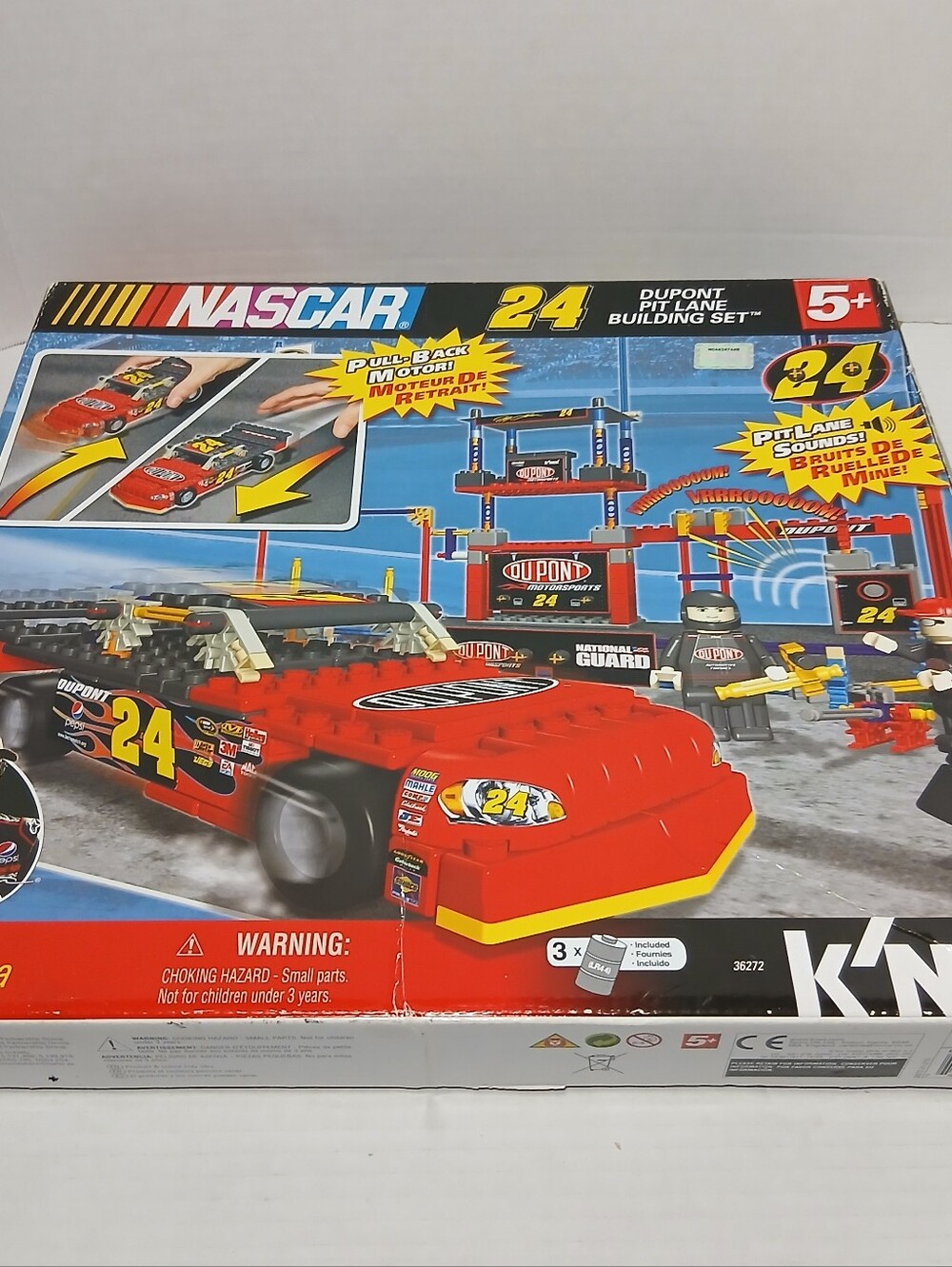K'nex Nascar Dupont Pit Lane Building Set #24 Jeff Gordon NEW OPEN BOX